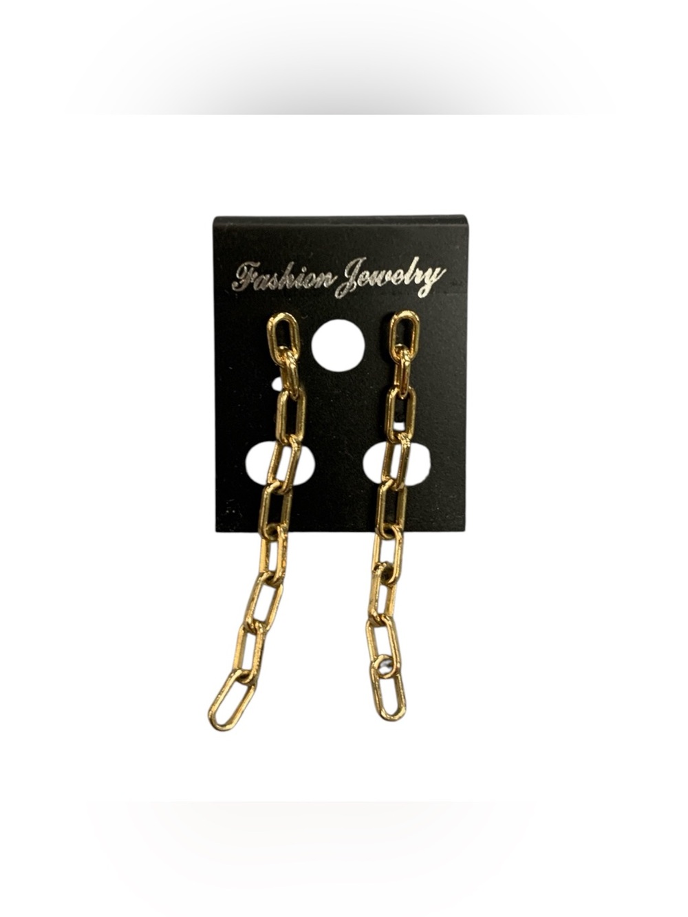 Fashion Jewelry Gold Chain Drop Earrings